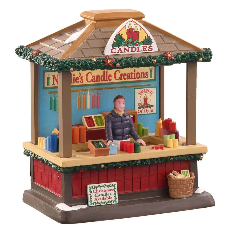 Lemax Bougies de Noël - Ambiance festive pour votre village de Noël - 14,2 x 10,6 x 8,5 cm