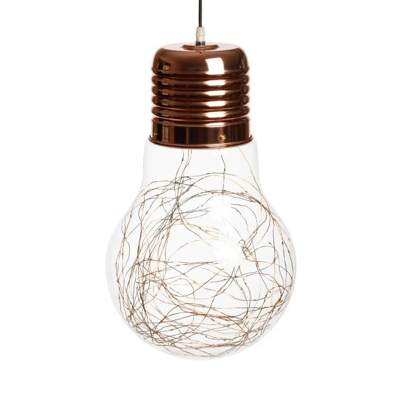Ampoule Micro LED 180 Cuivre H45cm