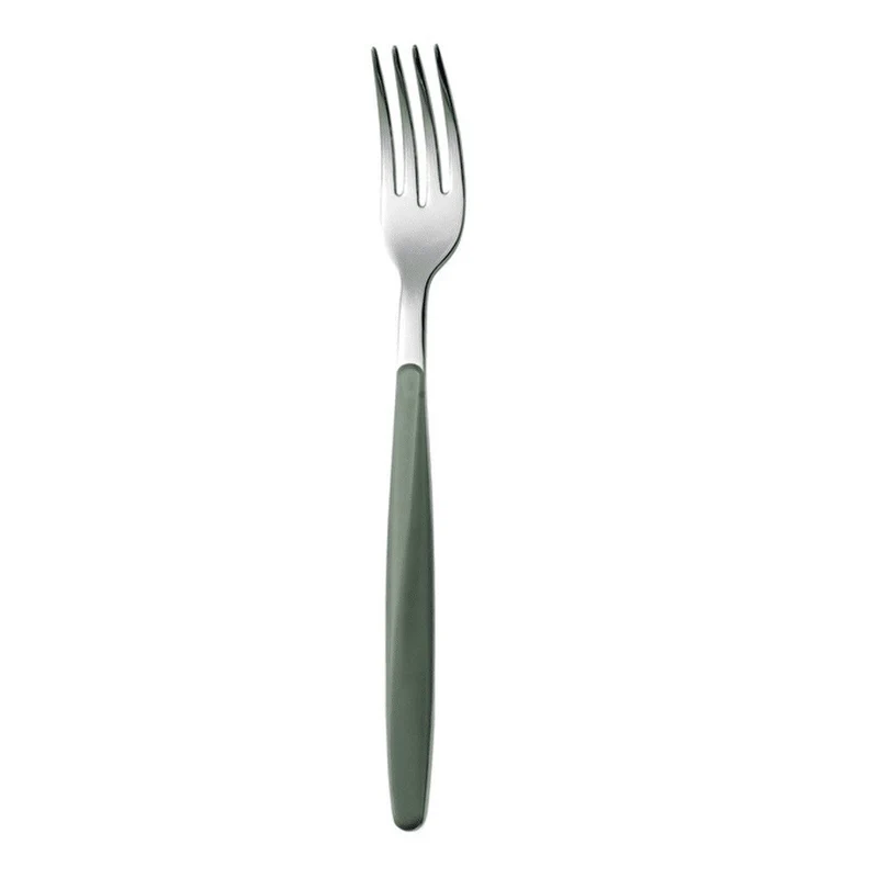 Fourchette My Fusion Guzzini, couleur vert olive