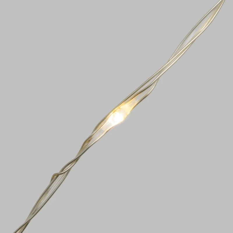 Chaîne MicroLED 500 - Bobine 25m - Blanc Chaud - Câble Argent Transparent
