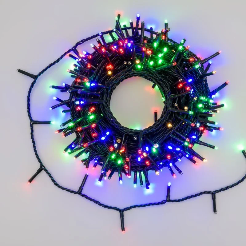 Multicolored light chain MiniLED MultiFLASH 300 lamps, 18m