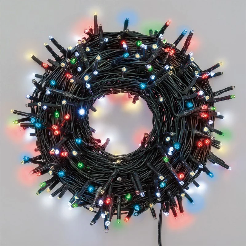Multicolored light chain MiniLED MultiFLASH 300 lamps, 18m