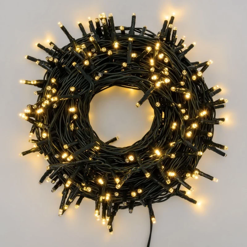 Chain of 300 Mini LED Multi Flash Warm White 18m