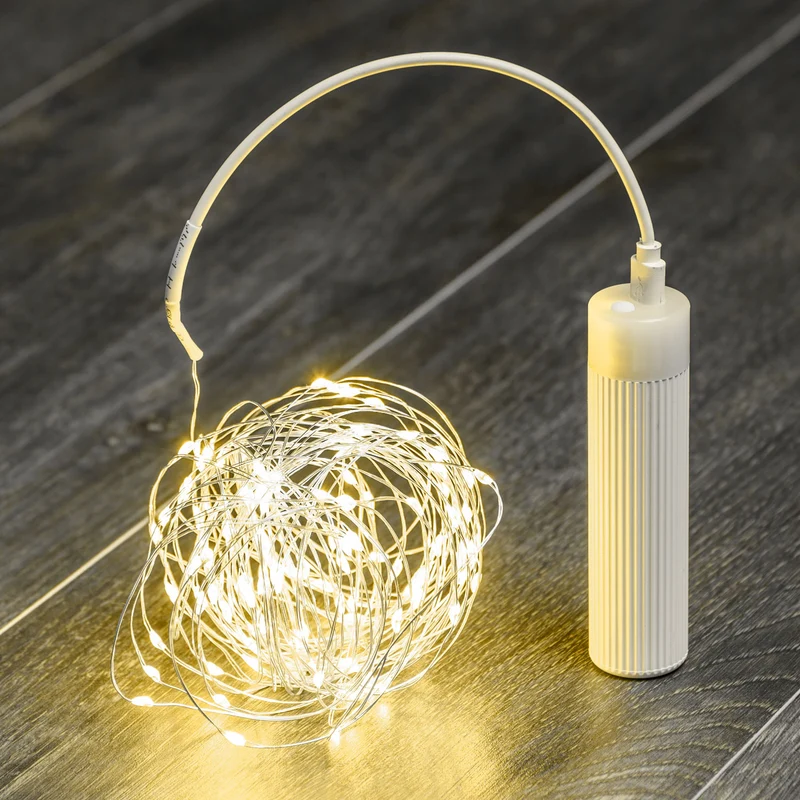 Chaîne Lumineuse de Noël 20m M-P18 200 MicroLED Télécommande IR 21 Fonctions