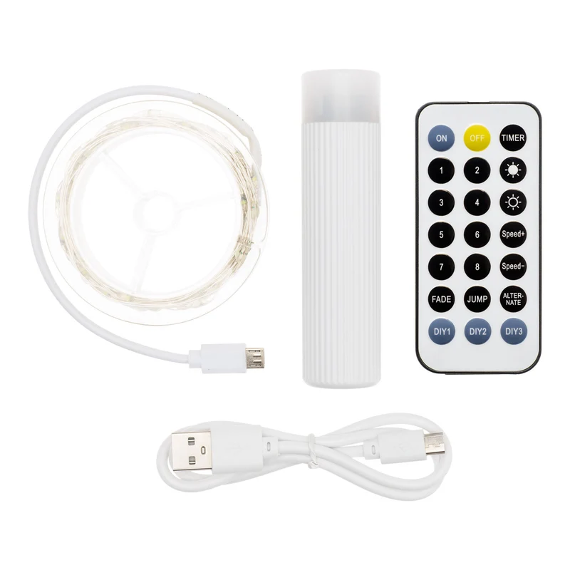 Chaîne Lumineuse de Noël 20m M-P18 200 MicroLED Télécommande IR 21 Fonctions