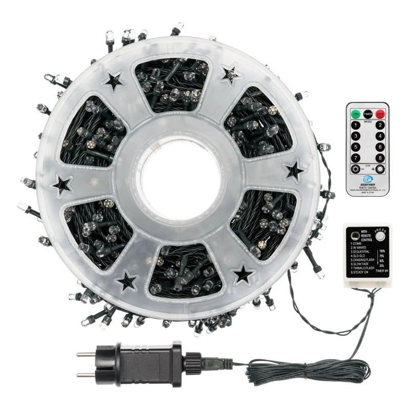 Chaîne 500 LED Blanc Chaud 50 m en Bobine