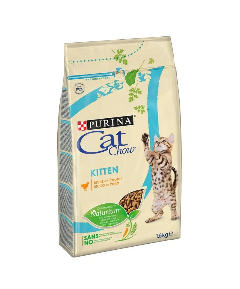 Nourriture pour chaton Cat Chow - Nutritive et délicieuse 1,5kg