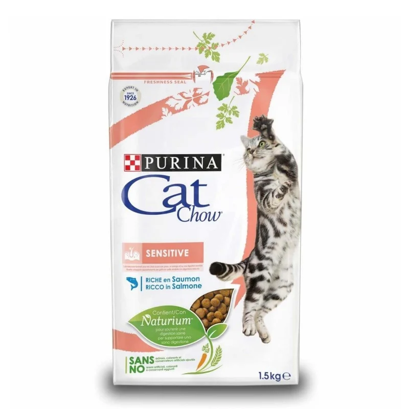 Cat Chow Adulte Sensible Croquettes Purina 1,5kg
