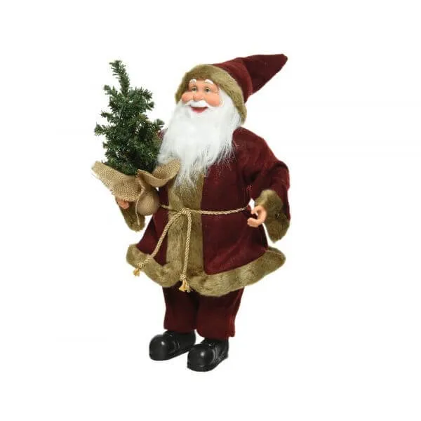 Père Noël en Polyester - L24xL14xH45cm