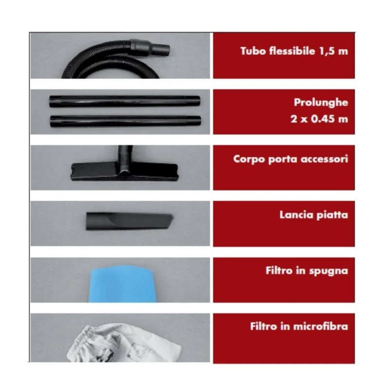 Aspirateur Lavor JOKER 1400W, capacité 20L