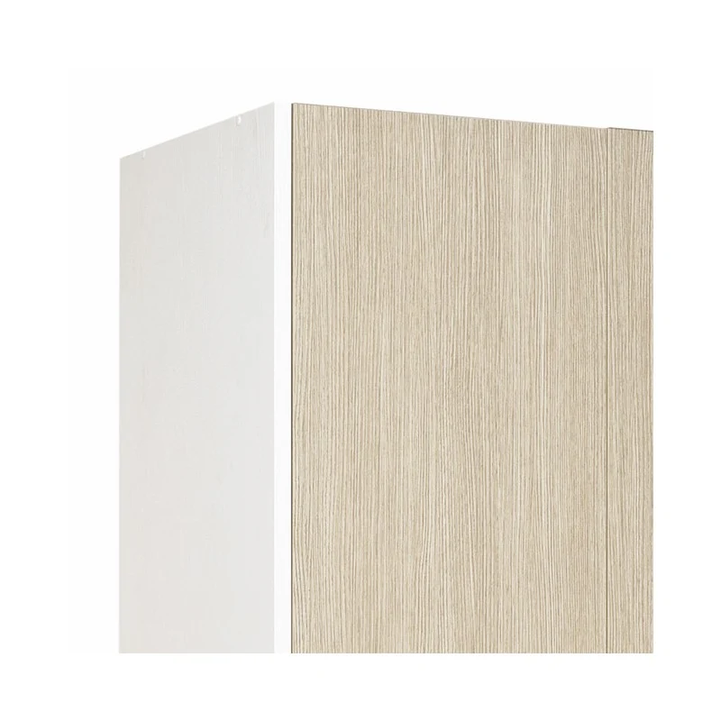 Armoire avec 2 portes blanches et façade en orme 91x52xH 210 cm