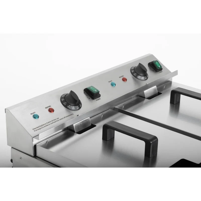 Friteuse induction double Buffalo 2 x 3 kW
