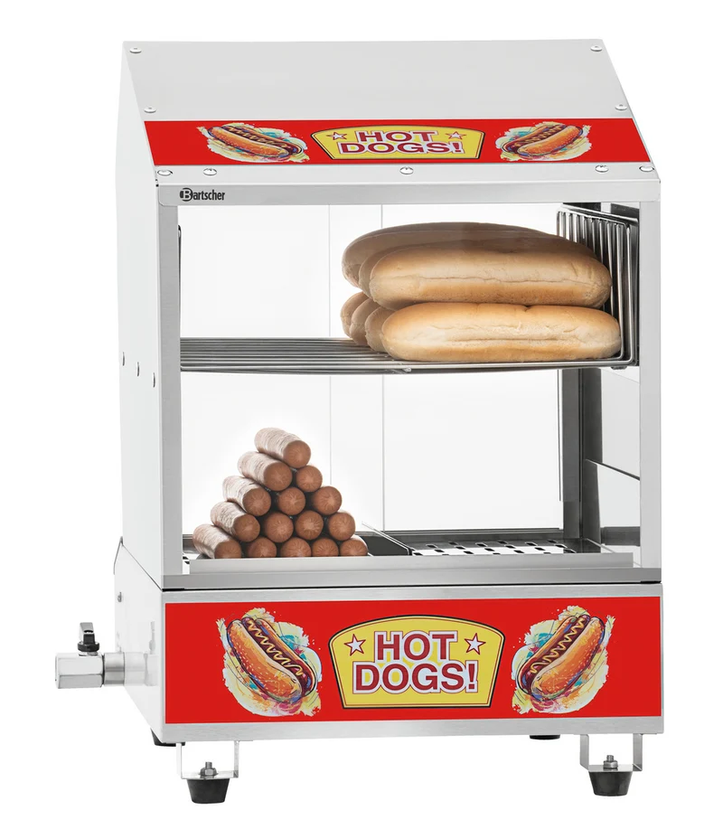 Vitrine à hot-dogs vapeur WB1001 (100 saucisses) – Bartscher