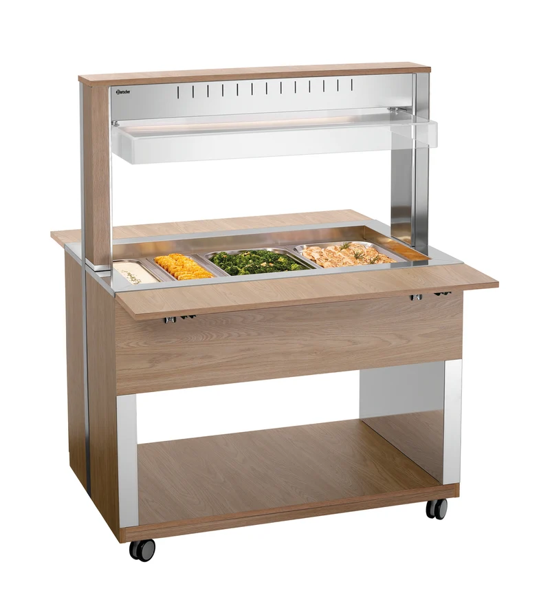 Chariot buffet chauffant bain-marie 3 GN 1/1 W3110-200U – Bartscher