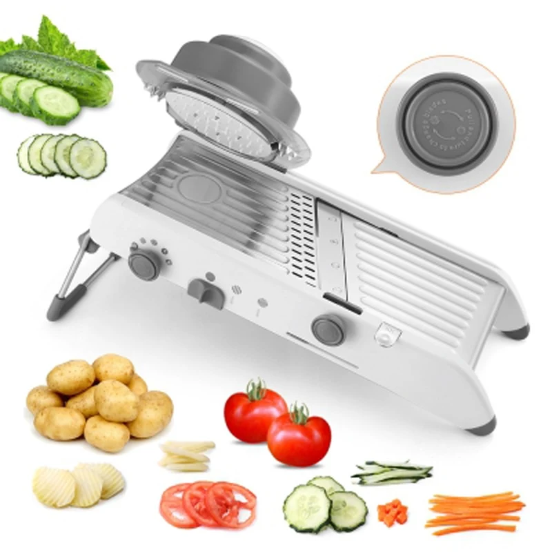 Manual Vegetable Slicer Mandoline Cutter Grater Fruit Chooper