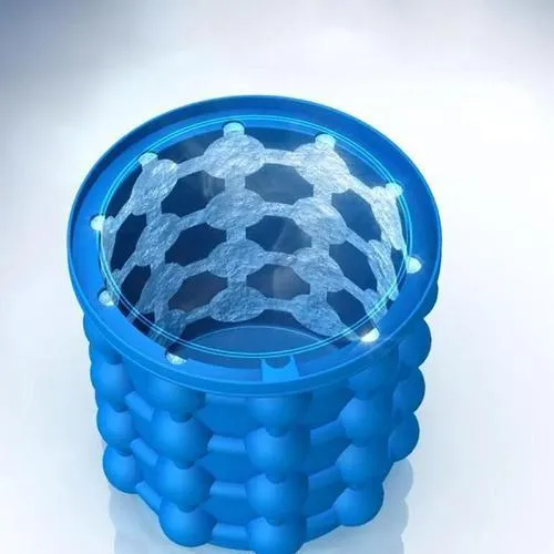 Grand Bac à Glaçon en Silicone avec Couvercle [120 cubes de glaçon]