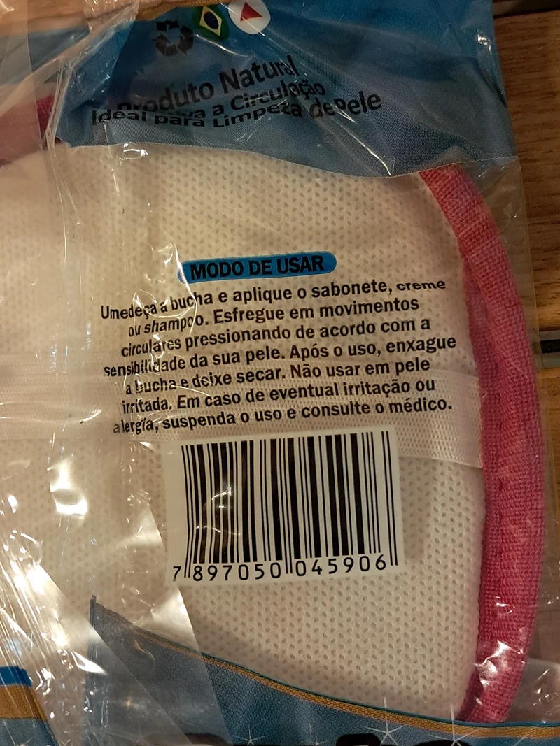 Éponge végétale avec tissu (Bucha Vegetal c/ pano) - ONLY UP