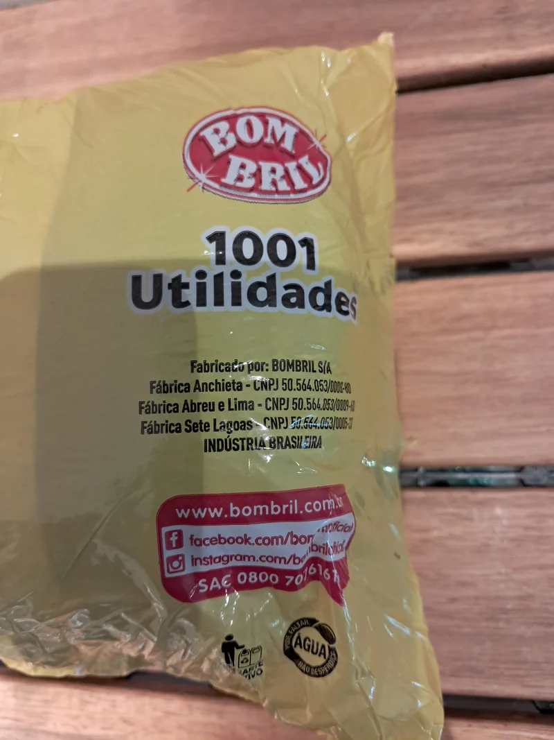 Éponge en Acier (Esponja de Aço) - BOMBRIL - 60g