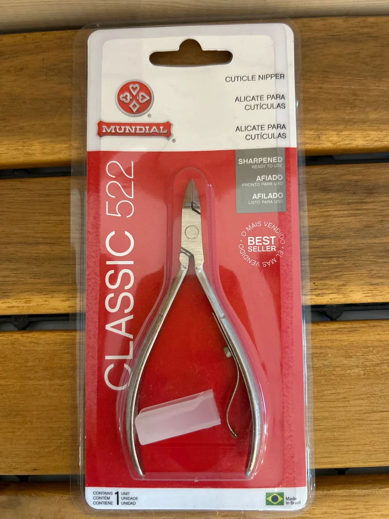 Pince à cuticules en acier inoxydable (Alicate para Cutícula 522C) - MUNDIAL