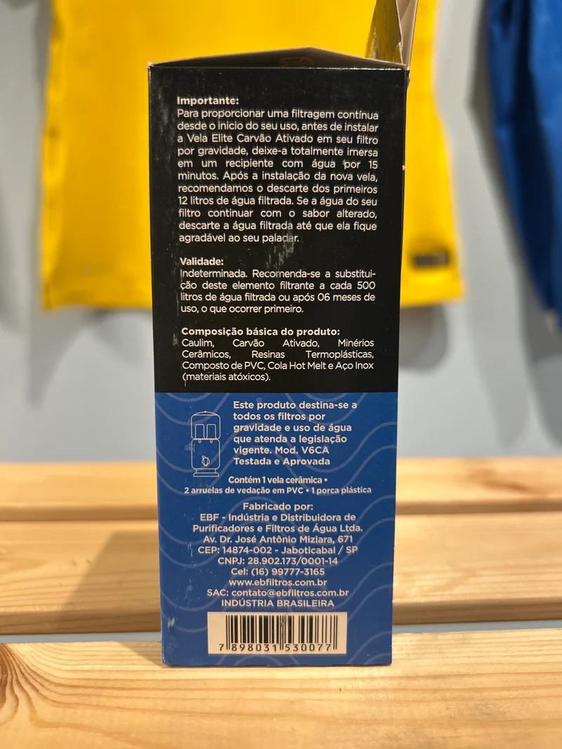 Bougie pour Filtre en Argile charbon actif (Vela para Filtro de Barro carvão Ativado) - ELITE - unidade