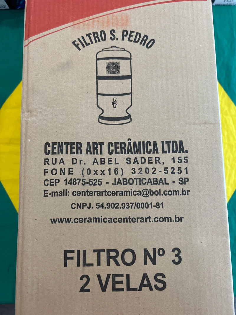 Filtre en Argile - (Filtro de Barro) - SÃO PEDRO - 8L