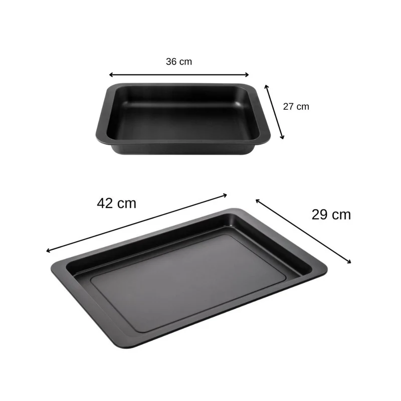 Ensemble de 2 plats de four rectangulaires 42 x 29 cm et 36 x 27 cm Zenker Special Countries