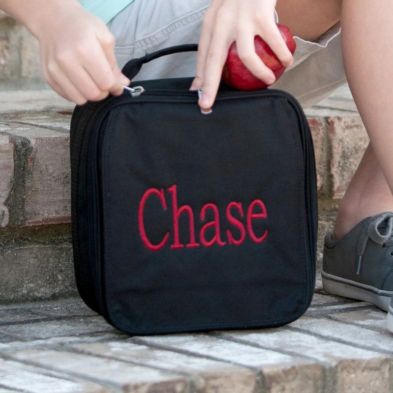 Black Lunch Box - Personalized