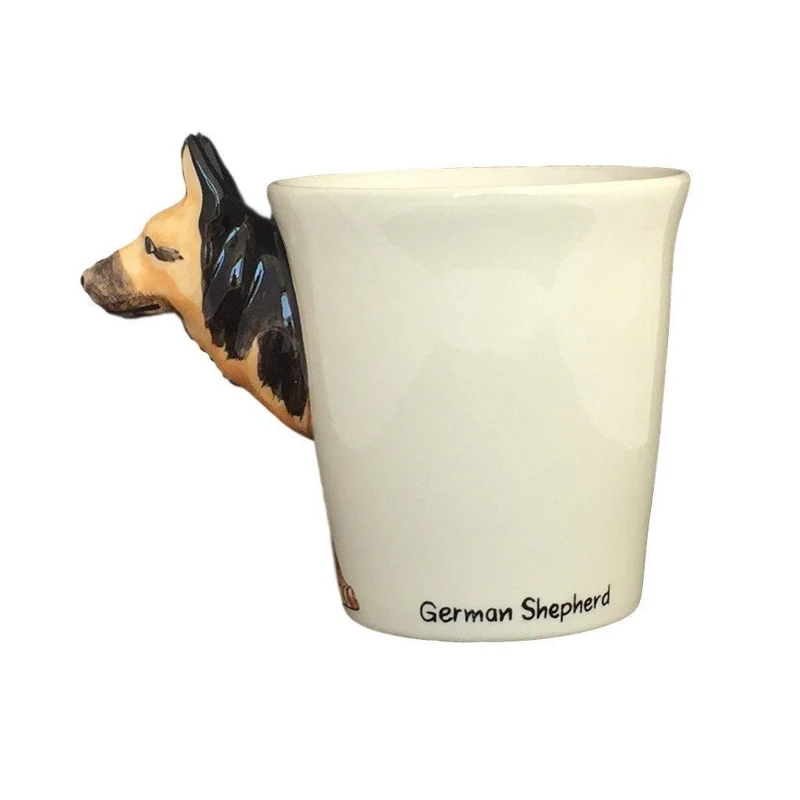 German Shepherd Hand Painted Coffee Mug
