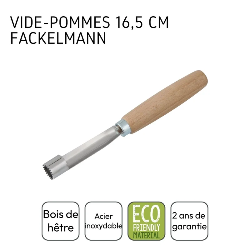 Vide pomme bois de hêtre FSC Fackelmann Nature