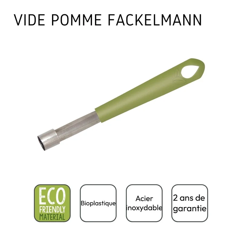 Vide pomme plastique biosourcé Fackelmann Gamme Zéro