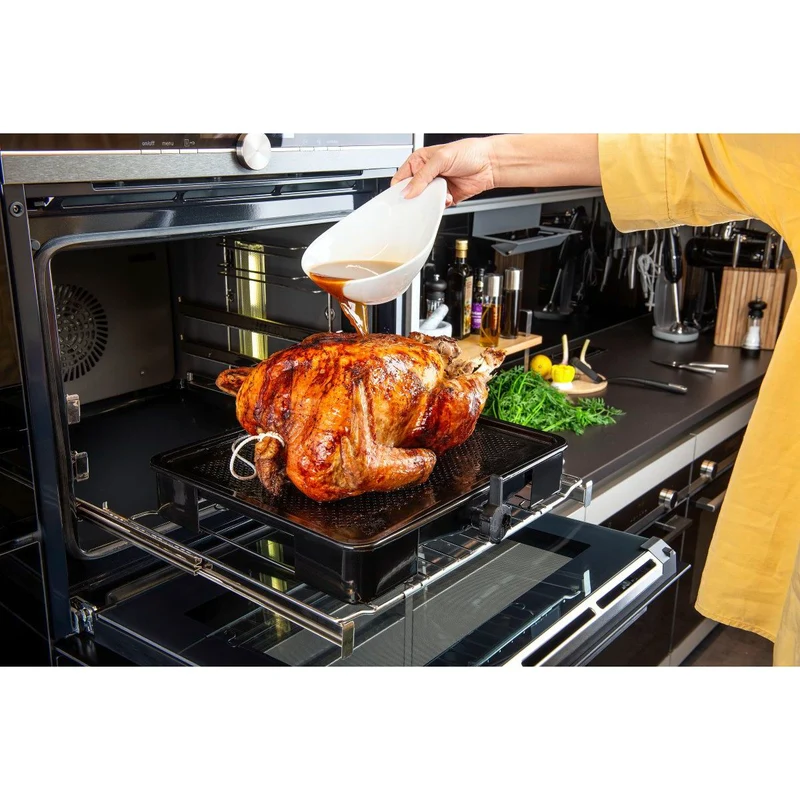 Plat de cuisson four pour rôti avec bac de récupération du jus de 3 litres 39 x 33 cm Zenker Special Cooking