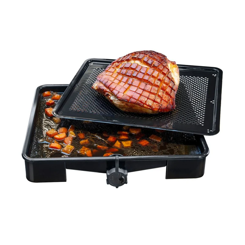 Plat de cuisson four pour rôti avec bac de récupération du jus de 3 litres 39 x 33 cm Zenker Special Cooking