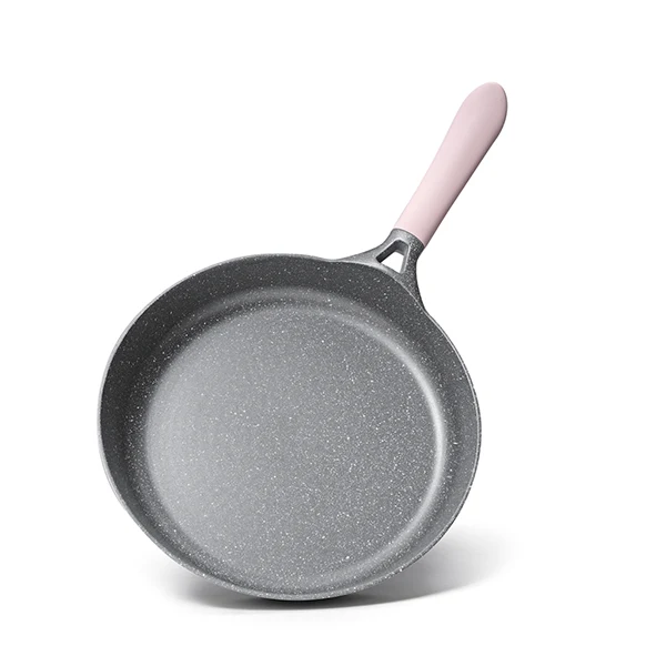 AKIS - LE MACARON Küchenset aus Aluminiumguss 3tlg. Topf+Pfannen Rosa