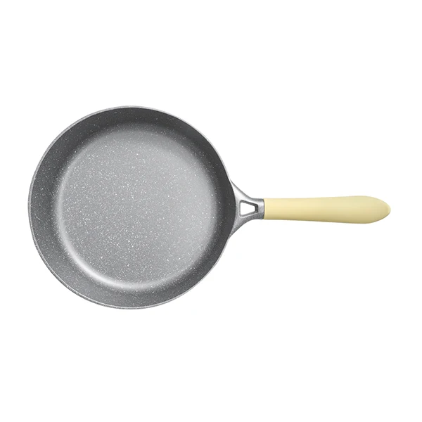 AKIS - LE MACARON Küchenset aus Aluminiumguss 3tlg. Topf+Pfannen Gelb