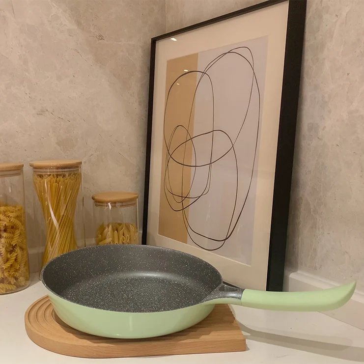 AKIS - LE MACARON Küchenset aus Aluminiumguss 2tlg. Topf Ø20+Pfanne Ø28 Grün