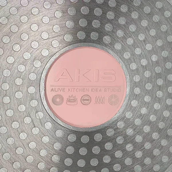 AKIS - LE MACARON Küchenset aus Aluminiumguss 2tlg. Pfannen Rosa