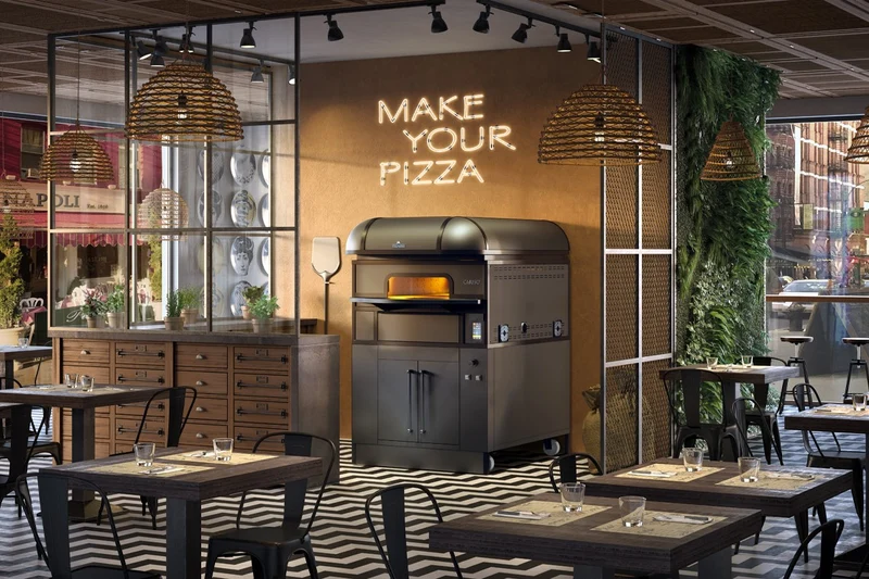 Four à pizza Napolitaine - 1 chambre - 9 pizzas - Gamme Caruso - Italforni - CA9