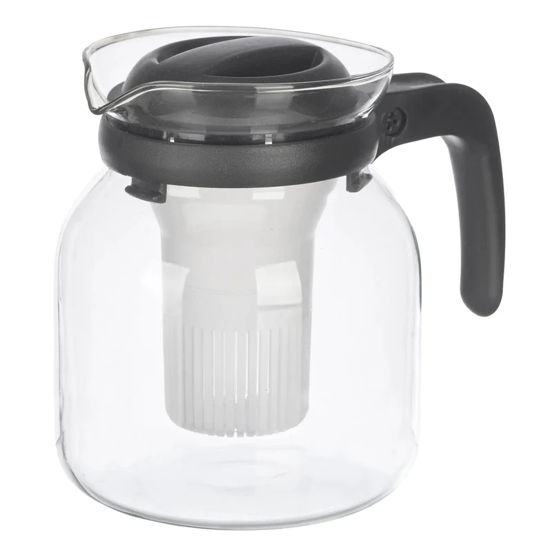 Glaskanne 1,2L mit Teesieb & Kaffeefilter – Hitzebeständig & Praktisch