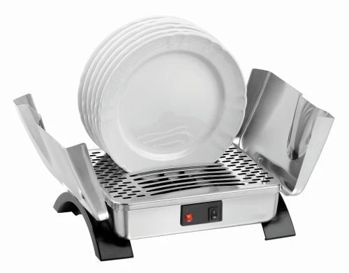 Chauffe-assiettes pro pliable inox – Capacité 12 assiettes 28 cm