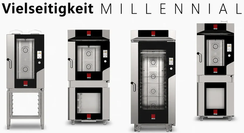 Support en acier inox Tecnoeka Millennial MKTS 64, avec glissières