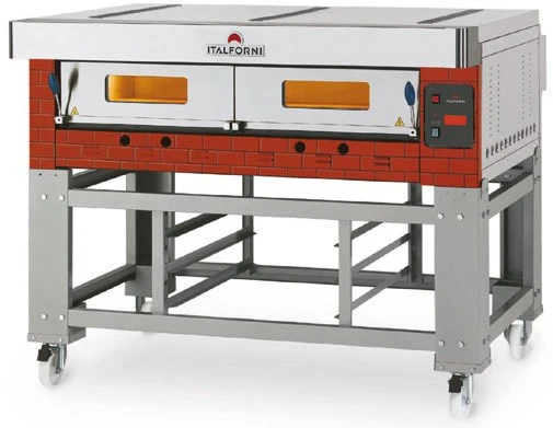 Italforni - Four à pizza - Gamme ECO GAZ - 1 chambre - 12 pizzas - B219D