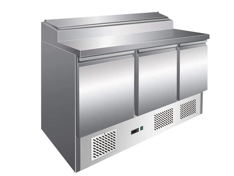Furnotel - Table de préparartion réfrigérée GN 1/1 - 3 portes - 392 litres - PS301X
