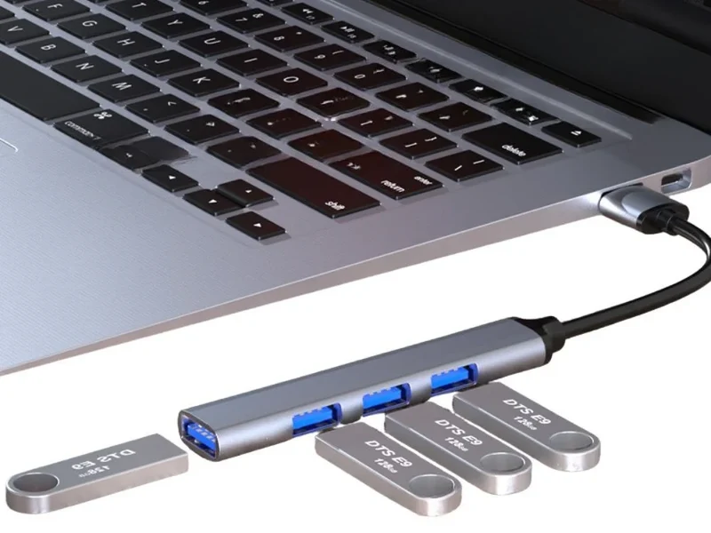 USB Hub 4 Port USB 3.0 Verteiler Adapter Splitter 5Gbps für PC Laptop