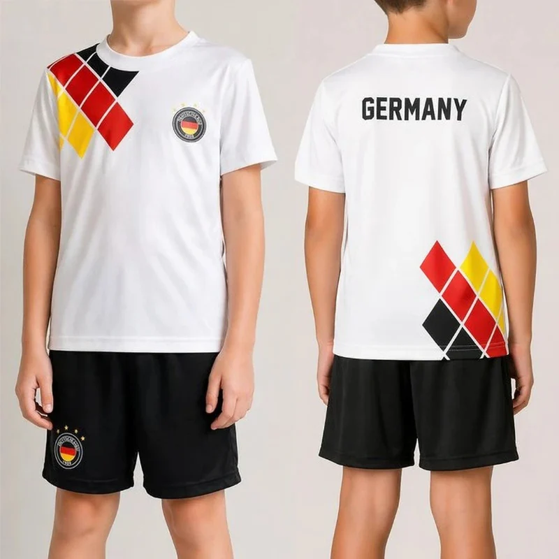 Deutschland Kinder Set T-Shirt Hose Fußball Fanset Kinder Trikot Set
