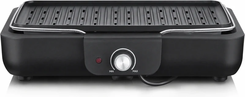 Elektrogrill Tischgrill 2200W Alu Grillplatte Innen Außen BBQ Grill