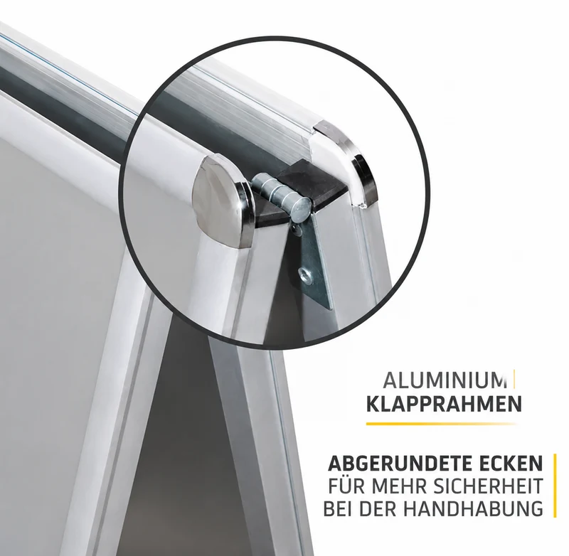 Kundenstopper DIN A1 doppelseitig Alu Werbeständer Posterständer