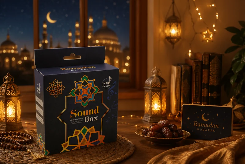 Ramadan Soundbox Bewegungssensor Islamische Deko Eid Mubarak Sound