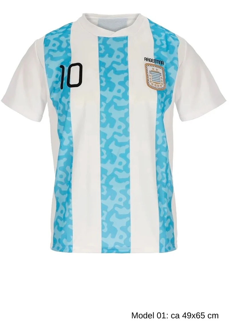 Argentinien Fan T Shirt Kinder Erwachsene WM EM Fußball Trikot