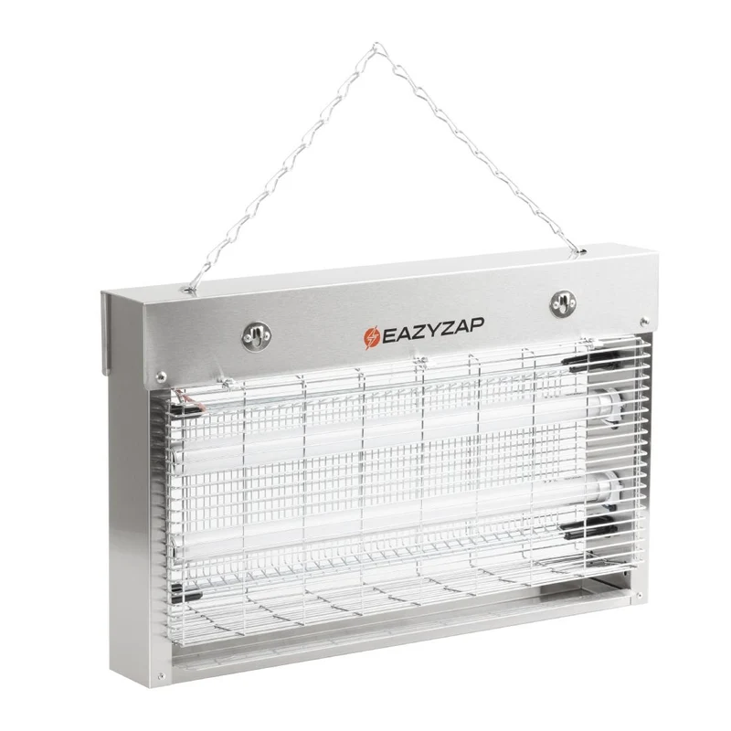 Désinsectiseur LED en inox brossé Eazyzap 14W