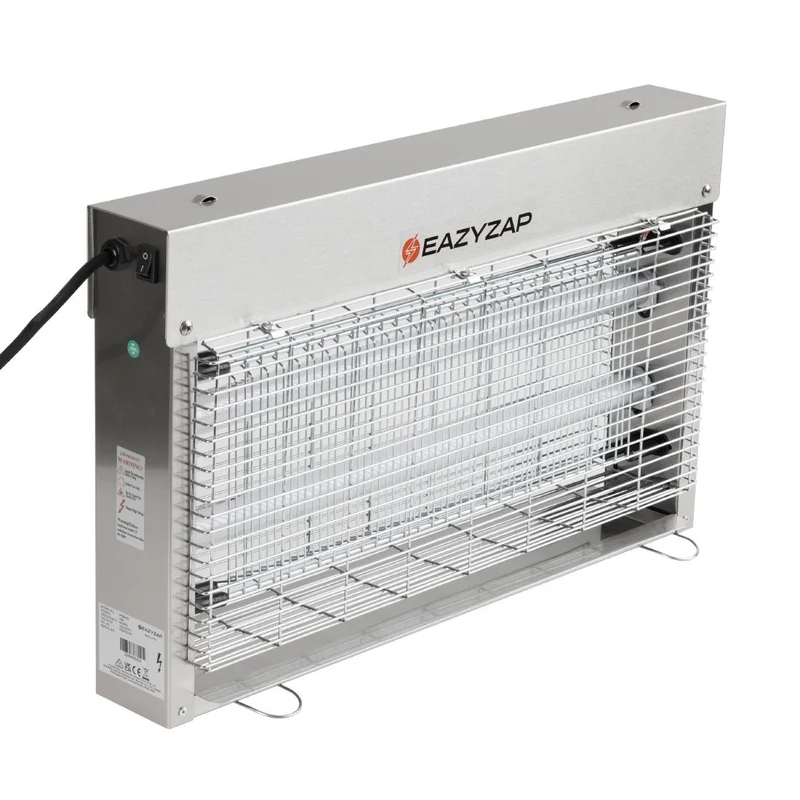 Désinsectiseur LED en inox brossé Eazyzap 14W